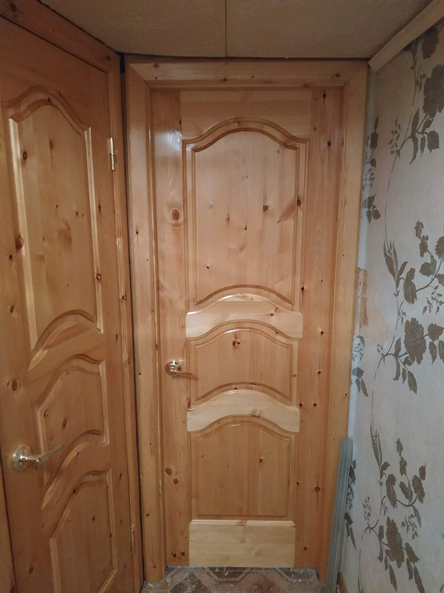 межкомнатная дверь из массива сосны: дверь из массива сосны на заказ. Изготовление на заказ — Мурманская область, Столярка 51