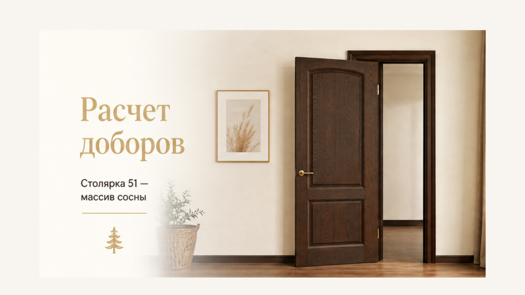 Как правильно рассчитать ширину добора для межкомнатных дверей?