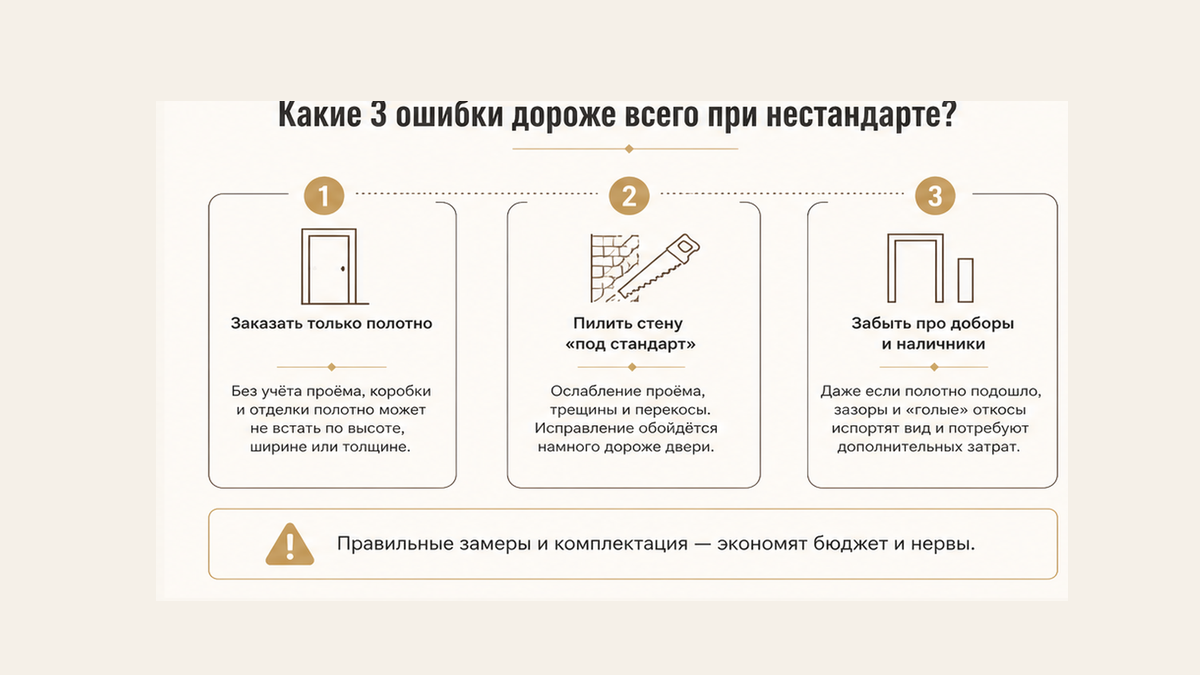 Три дорогие ошибки заказа нестандартной двери