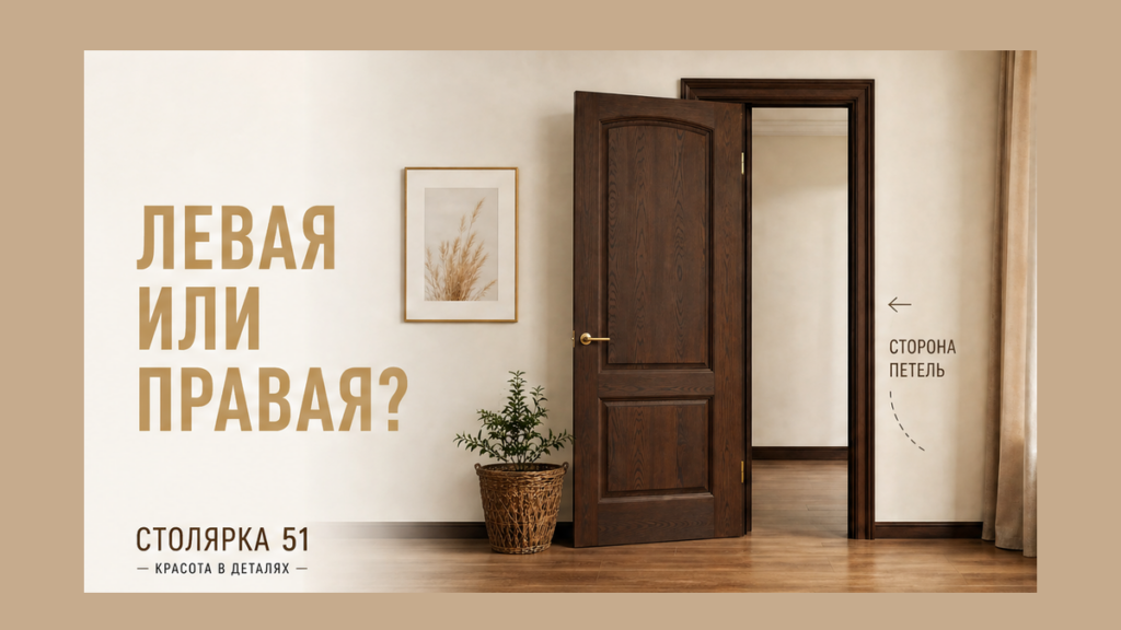 Как определить левая или правая дверь перед заказом?